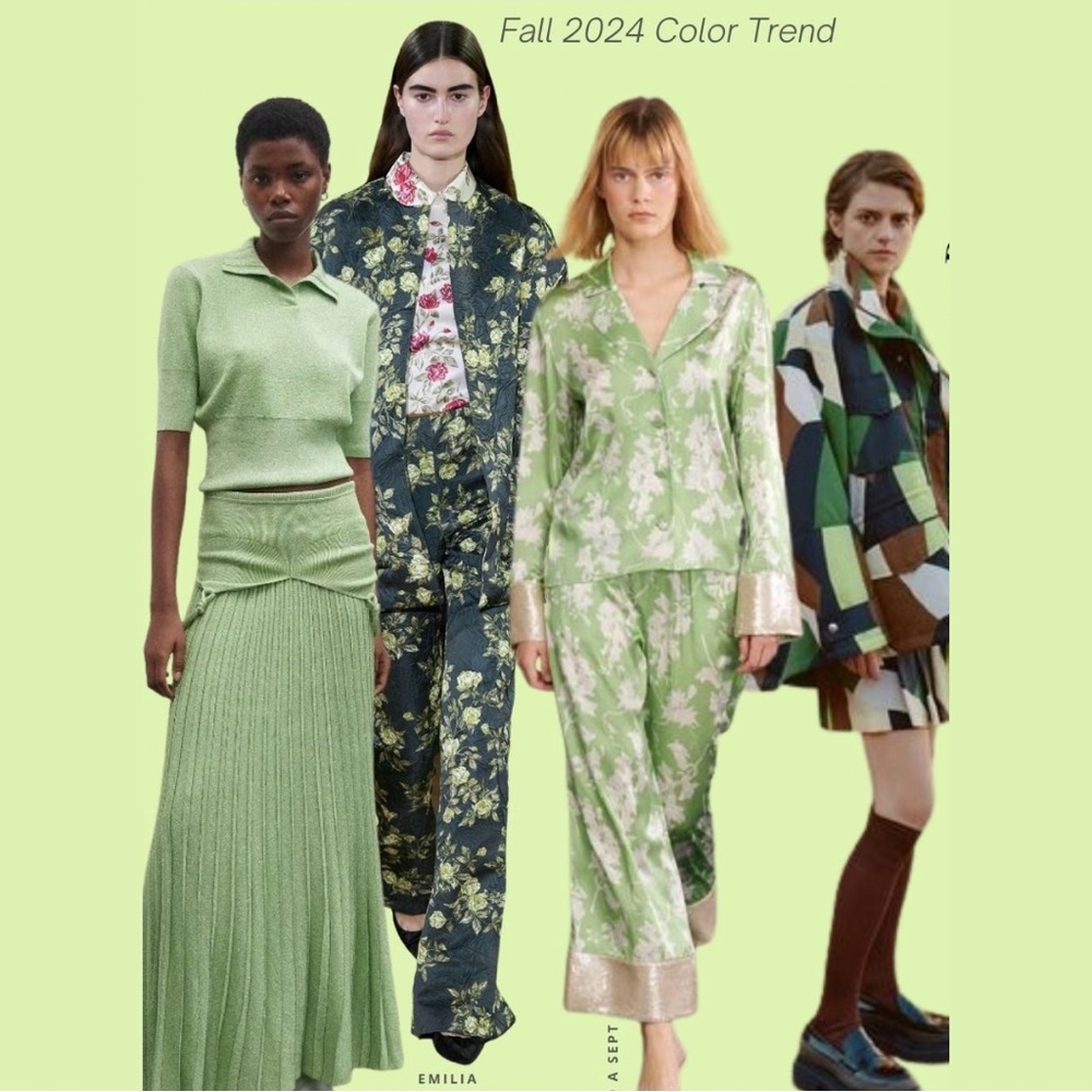 OLIVE GREEN: Fall/Winter 2024 Color Trends
